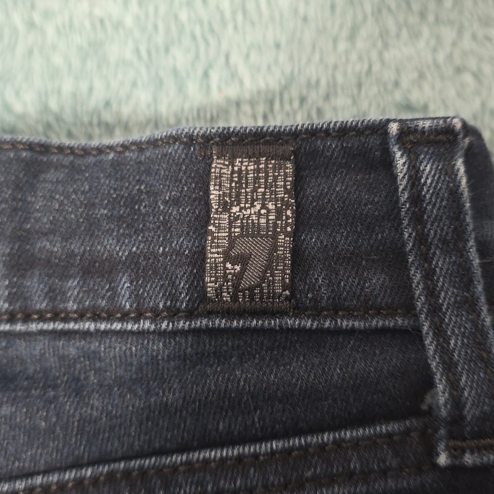 7 For All Mankind Dark Blue Skinny Jeans - Picture 6 of 7